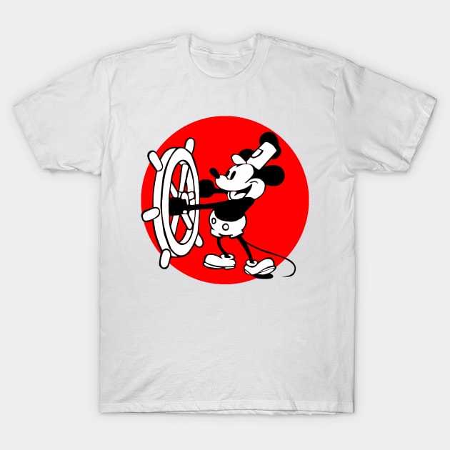 Mouse on A Boat T-Shirt by Karambola